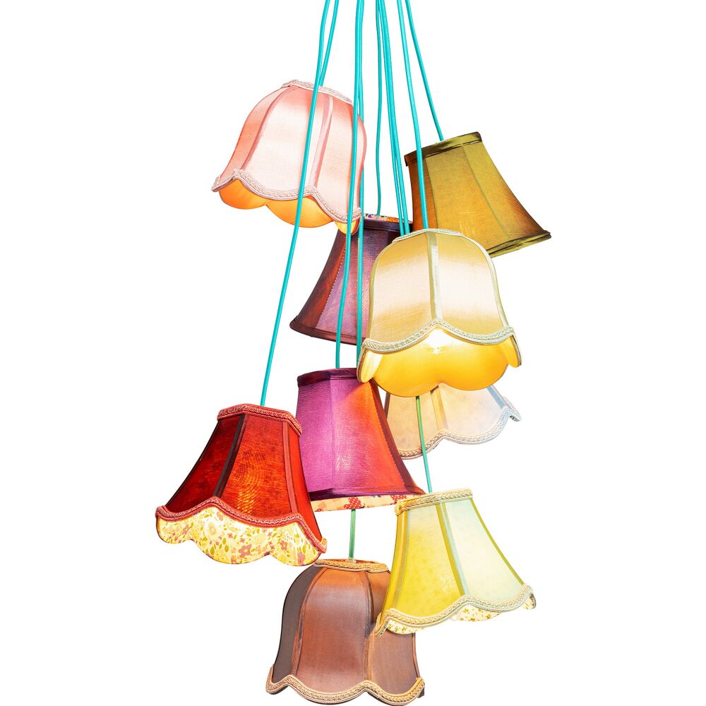 Pendant Lamp Saloon Flowers 9-lite