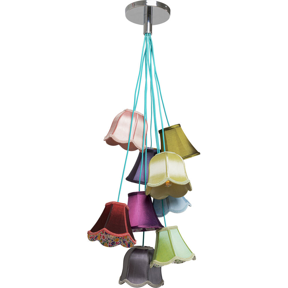 Pendant Lamp Saloon Flowers 9-lite