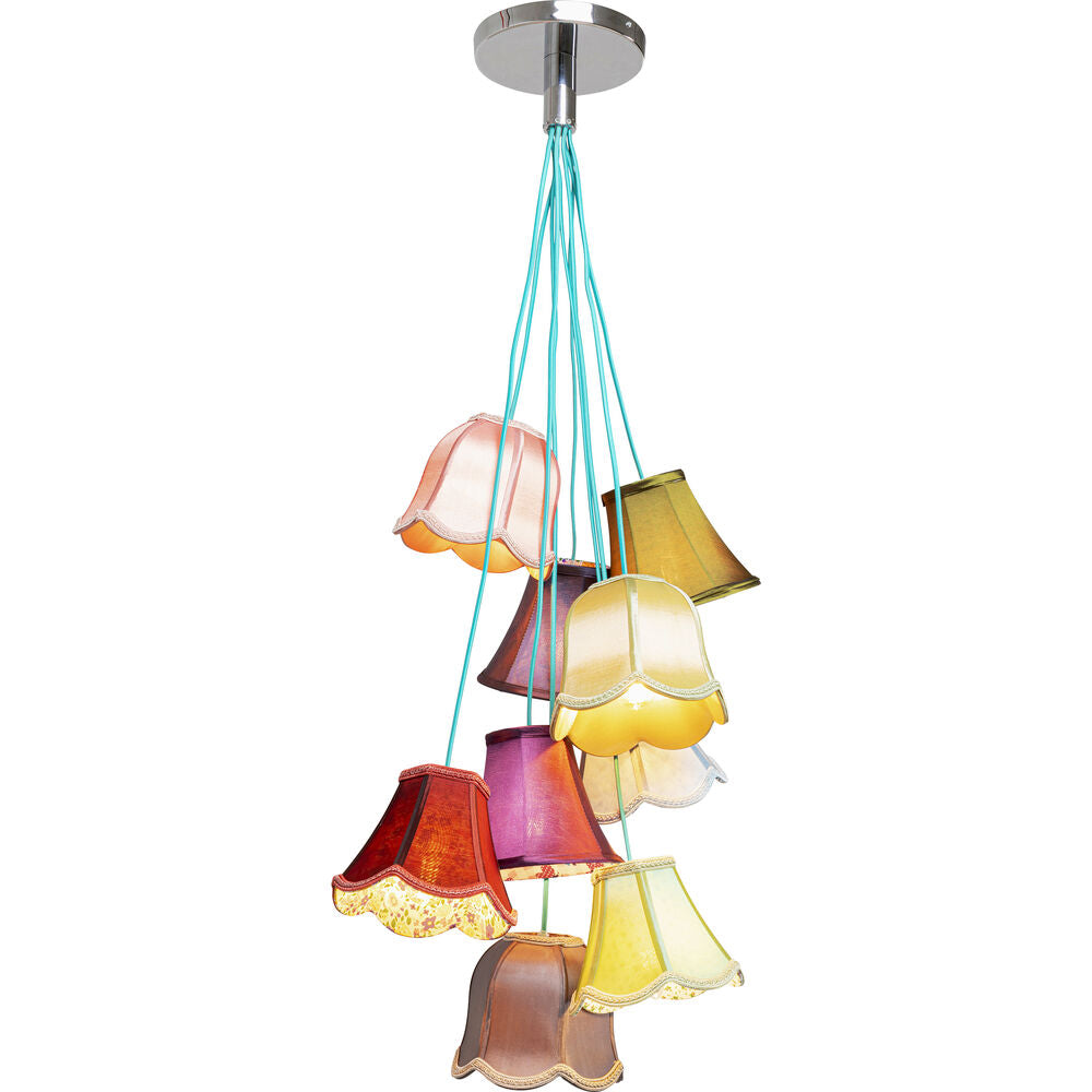 Pendant Lamp Saloon Flowers 9-lite