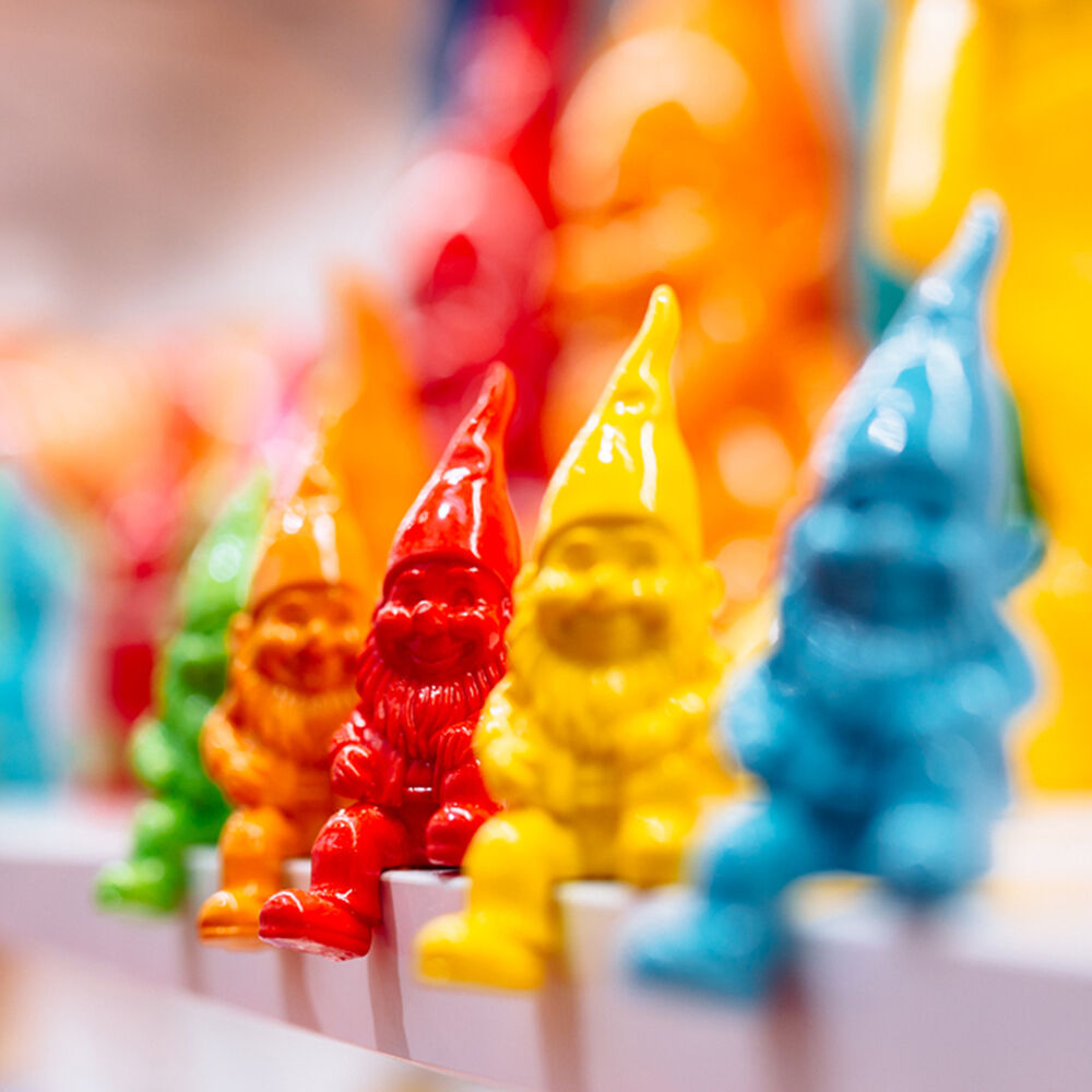 Deco Figurine Gnome Colore 11cm Assorted (Set of 6)