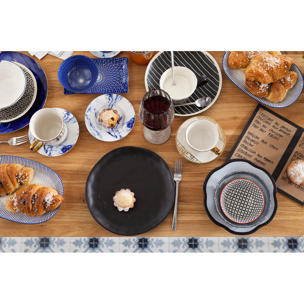 Plate Organic Black 26cm (2/Set)
