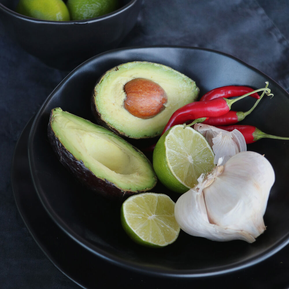 Plate Deep Organic Black 22cm (2/Set)