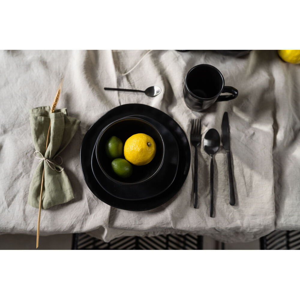 Plate Organic Black 20cm (2/Set)