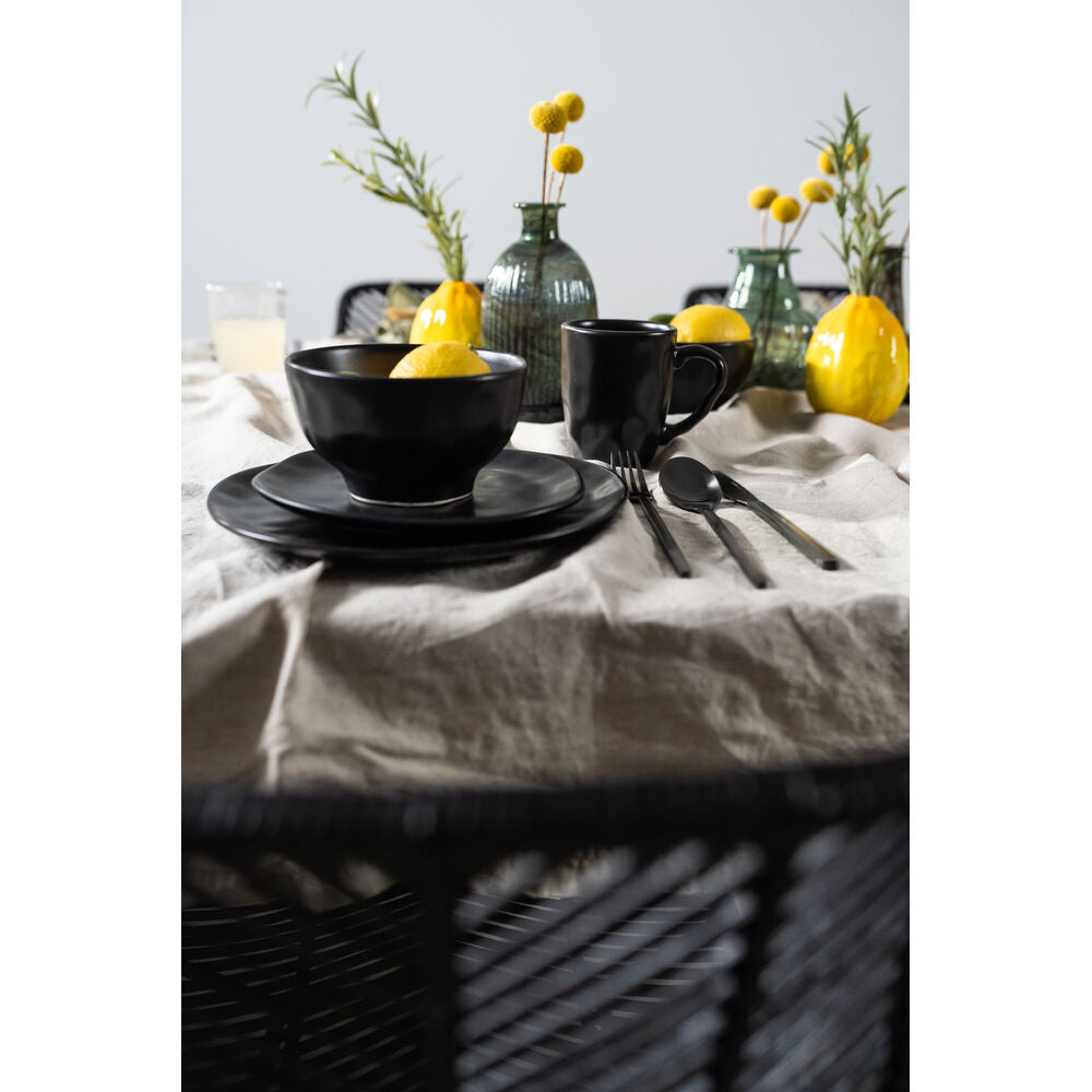 Plate Organic Black 20cm (2/Set)