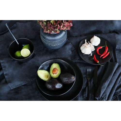 Bowl Organic Black 15cm (2/Set)