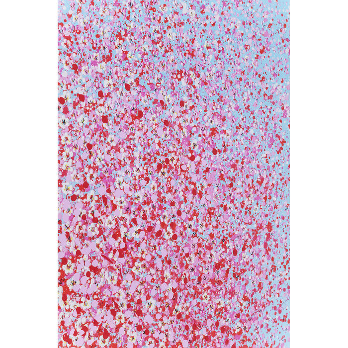 Picture Touched Flower Boat Blue Pink