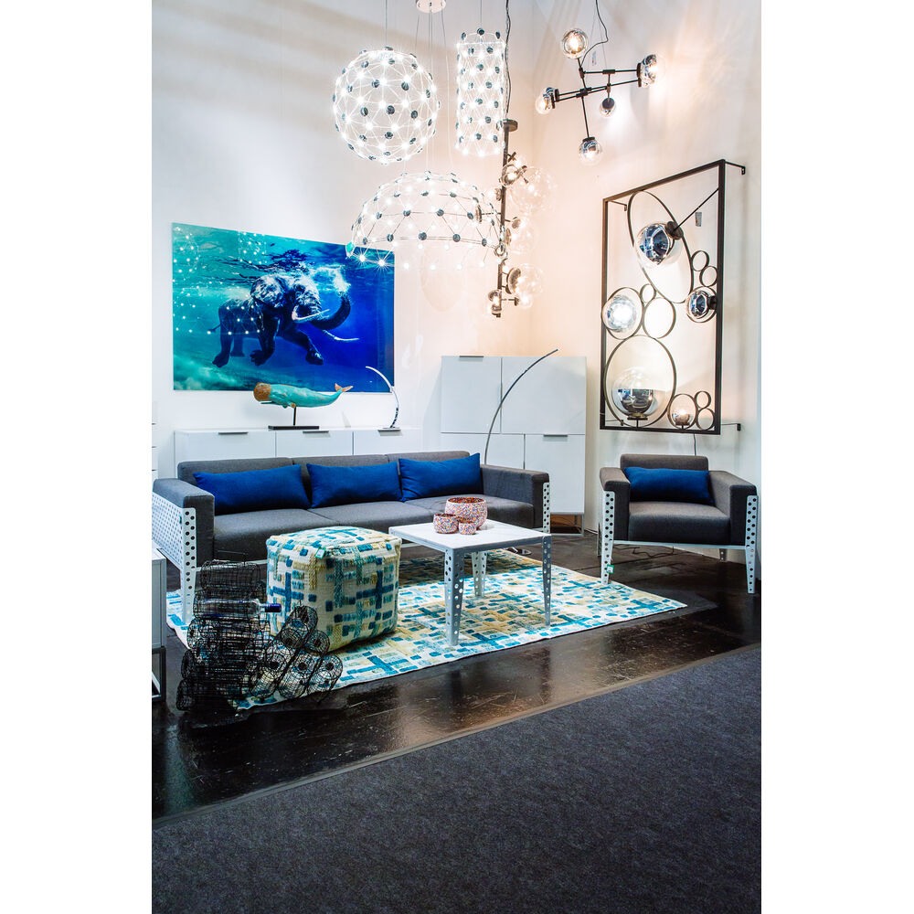 Picture Glass Swimming Elephant 180x120cm