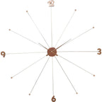 Wall Clock Like Umbrella Rose Gold