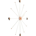 Wall Clock Like Umbrella Rose Gold