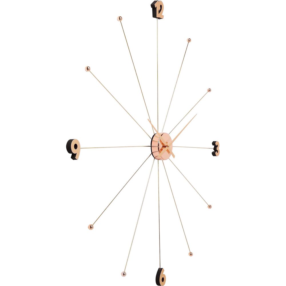 Wall Clock Like Umbrella Rose Gold