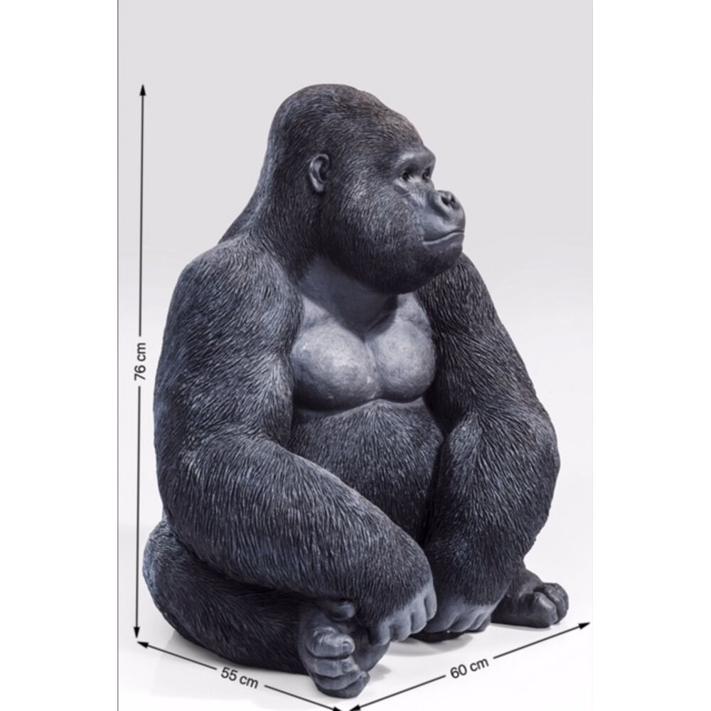 Deco Figurine Monkey Gorilla Side XL B