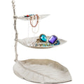 Deco Etagere Leaf Silver