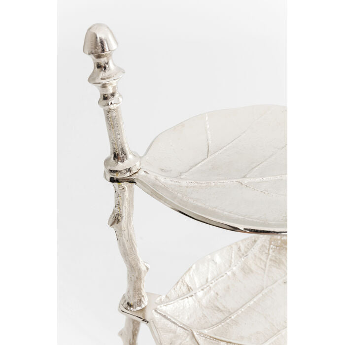 Deco Etagere Leaf Silver
