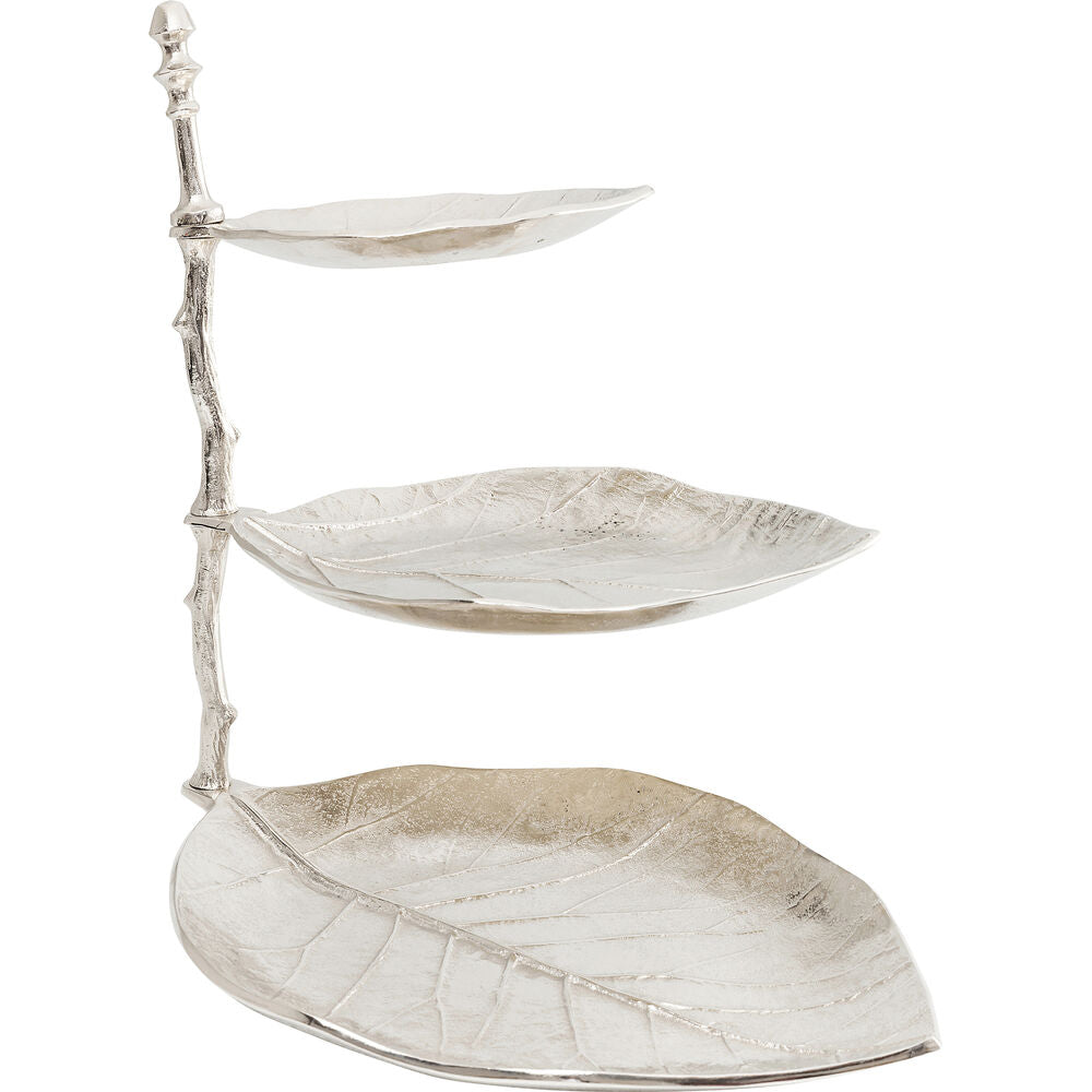 Deco Etagere Leaf Silver