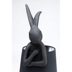 Table Lamp Animal Rabbit Black Silver 68cm