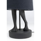 Table Lamp Animal Rabbit Black Silver 68cm