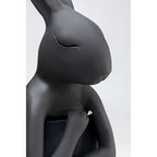 Table Lamp Animal Rabbit Black Silver 68cm