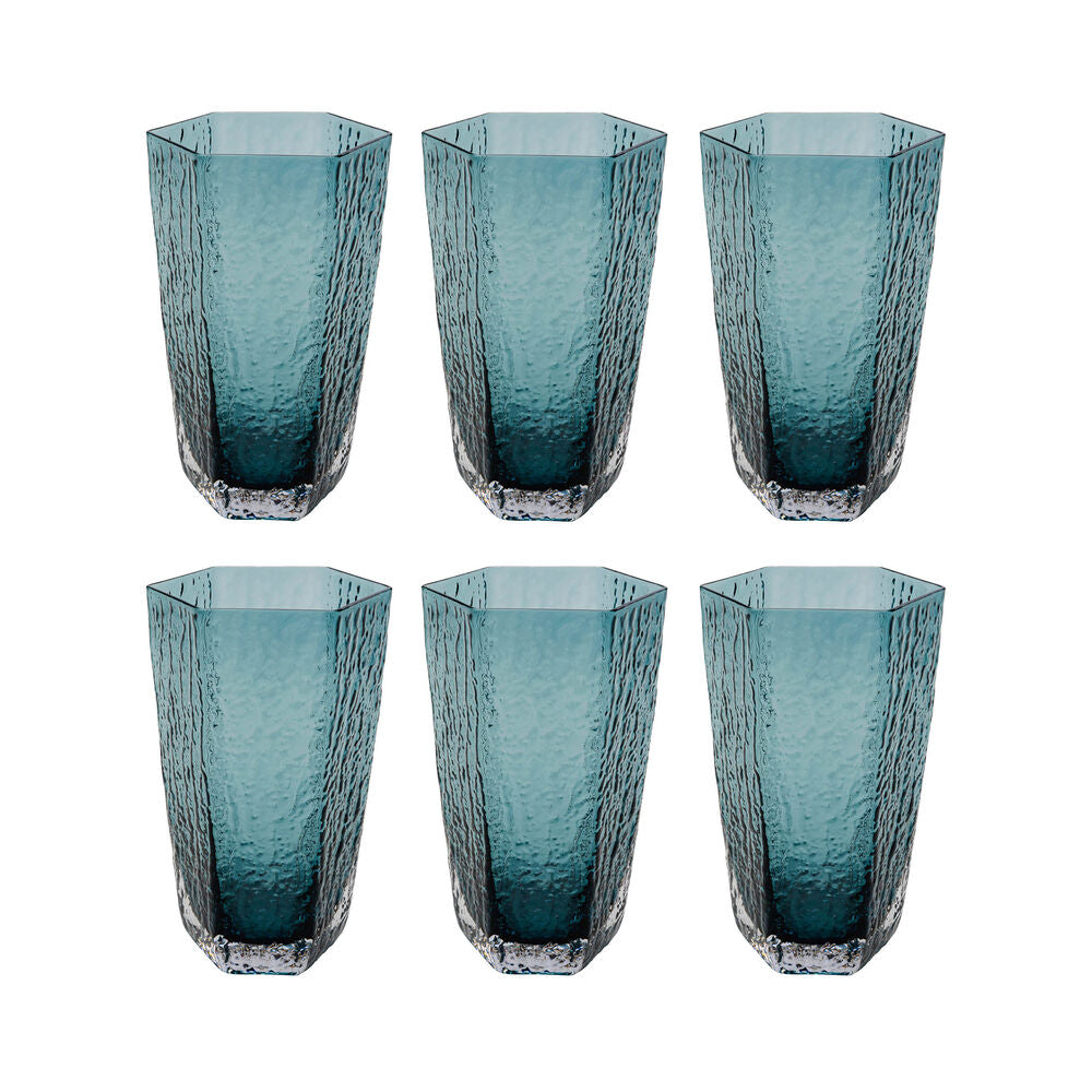 Glass Cascata Blue (6/part)
