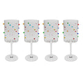 Wine Glass Party Dots 23cm (4/part)