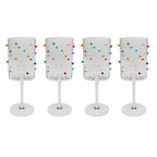 Wine Glass Party Dots 23cm (4/part)