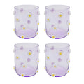 Tumbler Party Flowers 9cm (4/part)