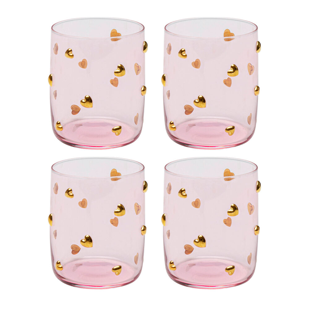 Tumbler Party Hearts 9cm (4/part)