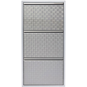 Shoe Container Caruso 3 Silver brushed (MO)