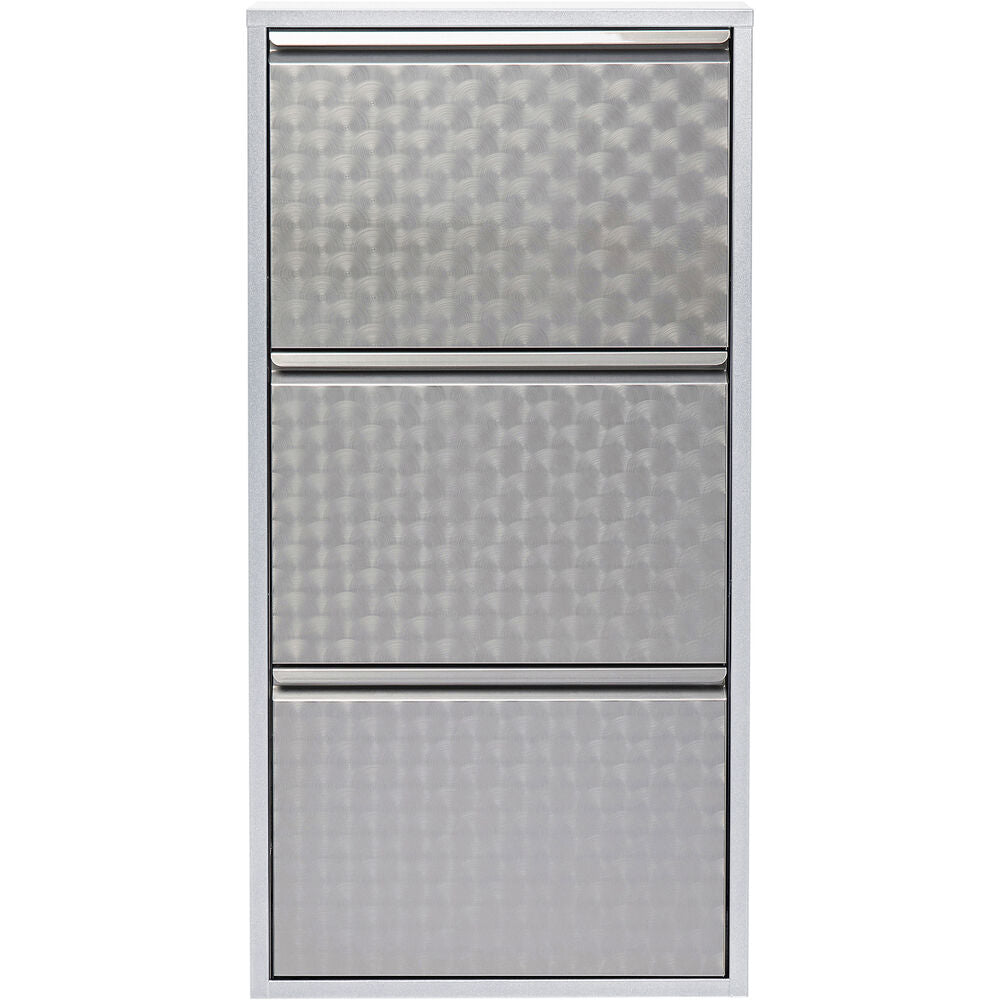 Shoe Container Caruso 3 Silver brushed (MO)