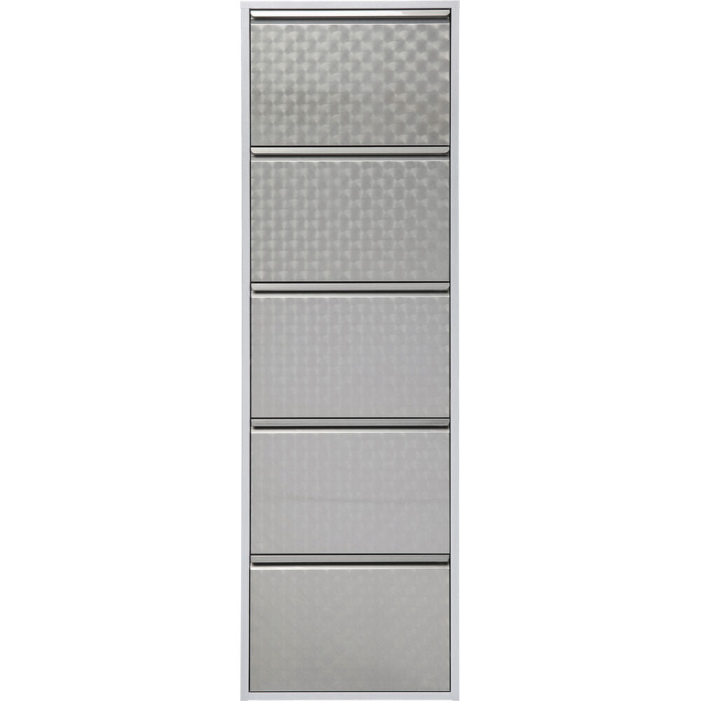 Shoe Container Caruso 5 Silver brushed (MO)