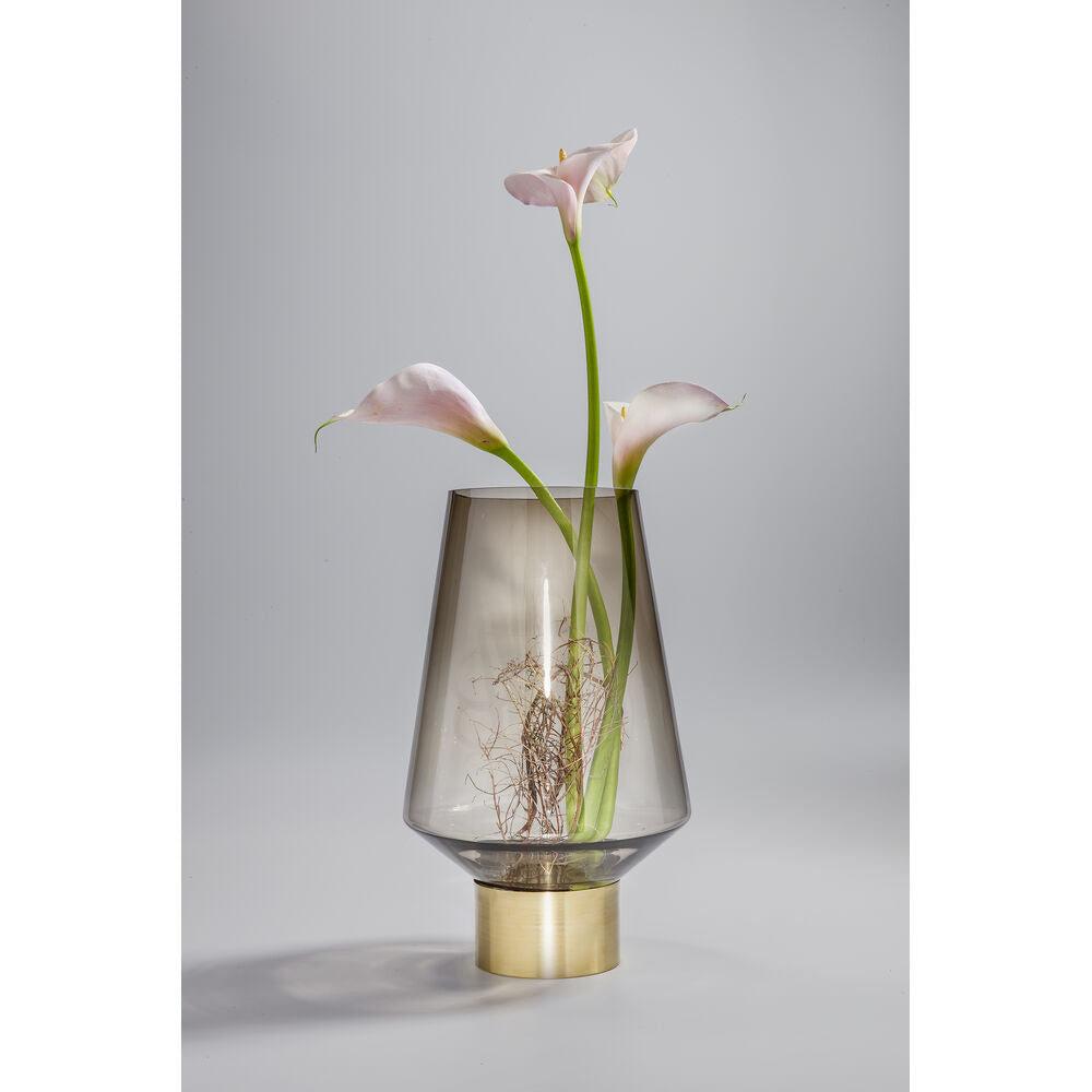 Vase noble ring brown 40cm