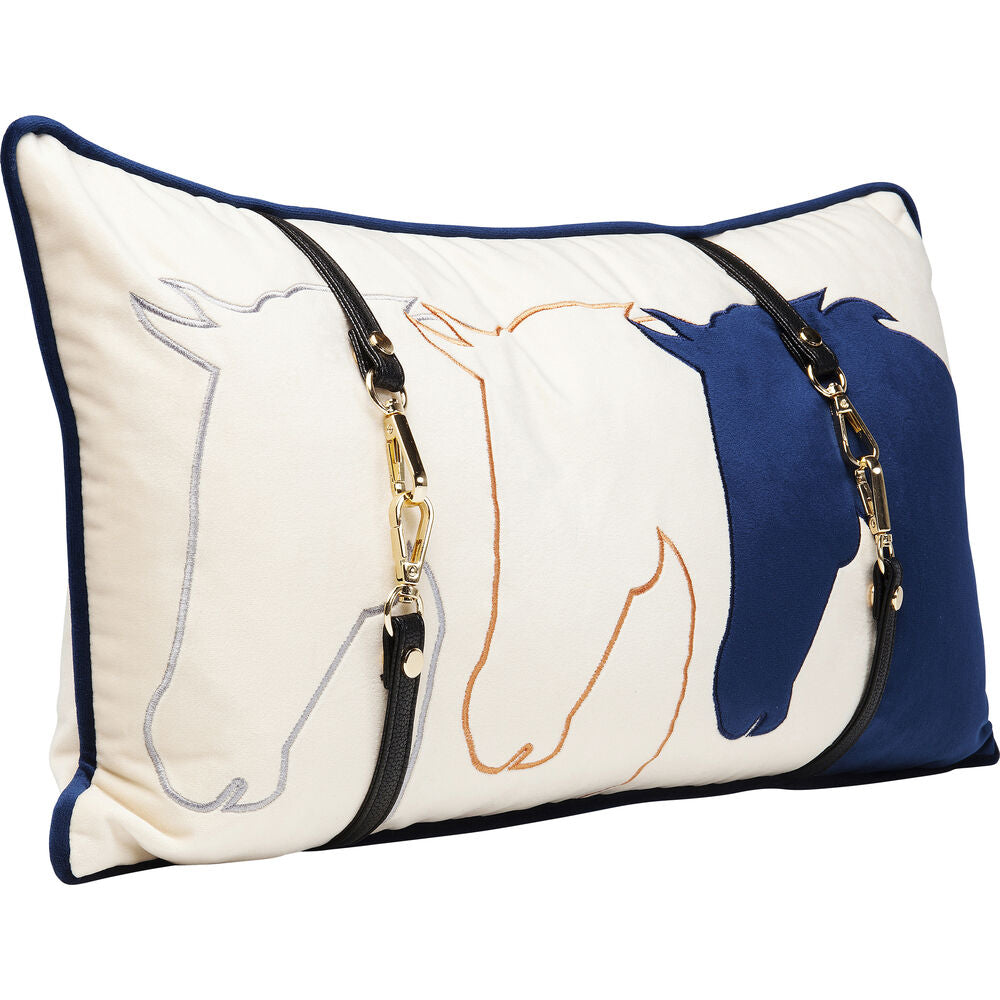 Cushion Horsefaces 30x50cm