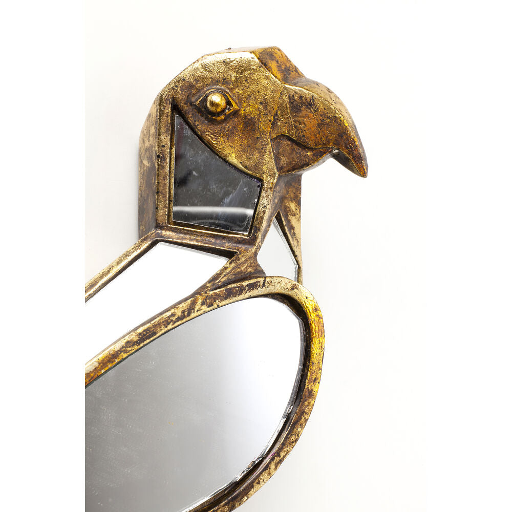 Wall Object Parrot Mirror 15x43cm