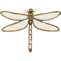 Wall Object Dragonfly Mirror 35x27cm