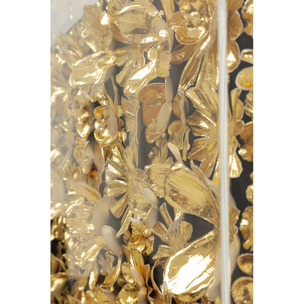 Object Picture Gold Flower 80x80cm
