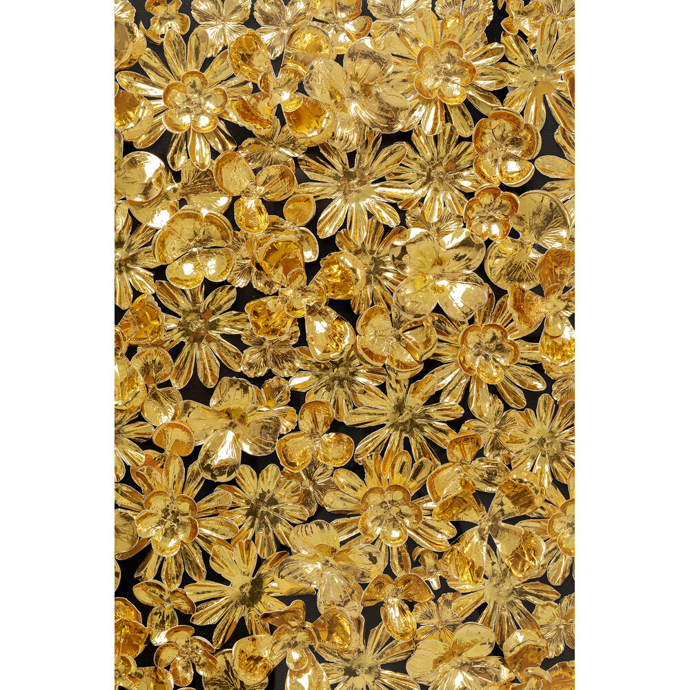 Object Picture Gold Flower 80x80cm