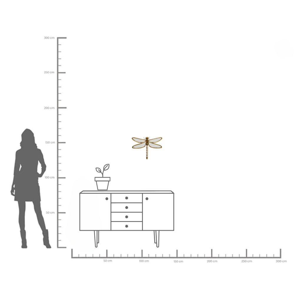 Wall Object Dragonfly Mirror 46x36cm