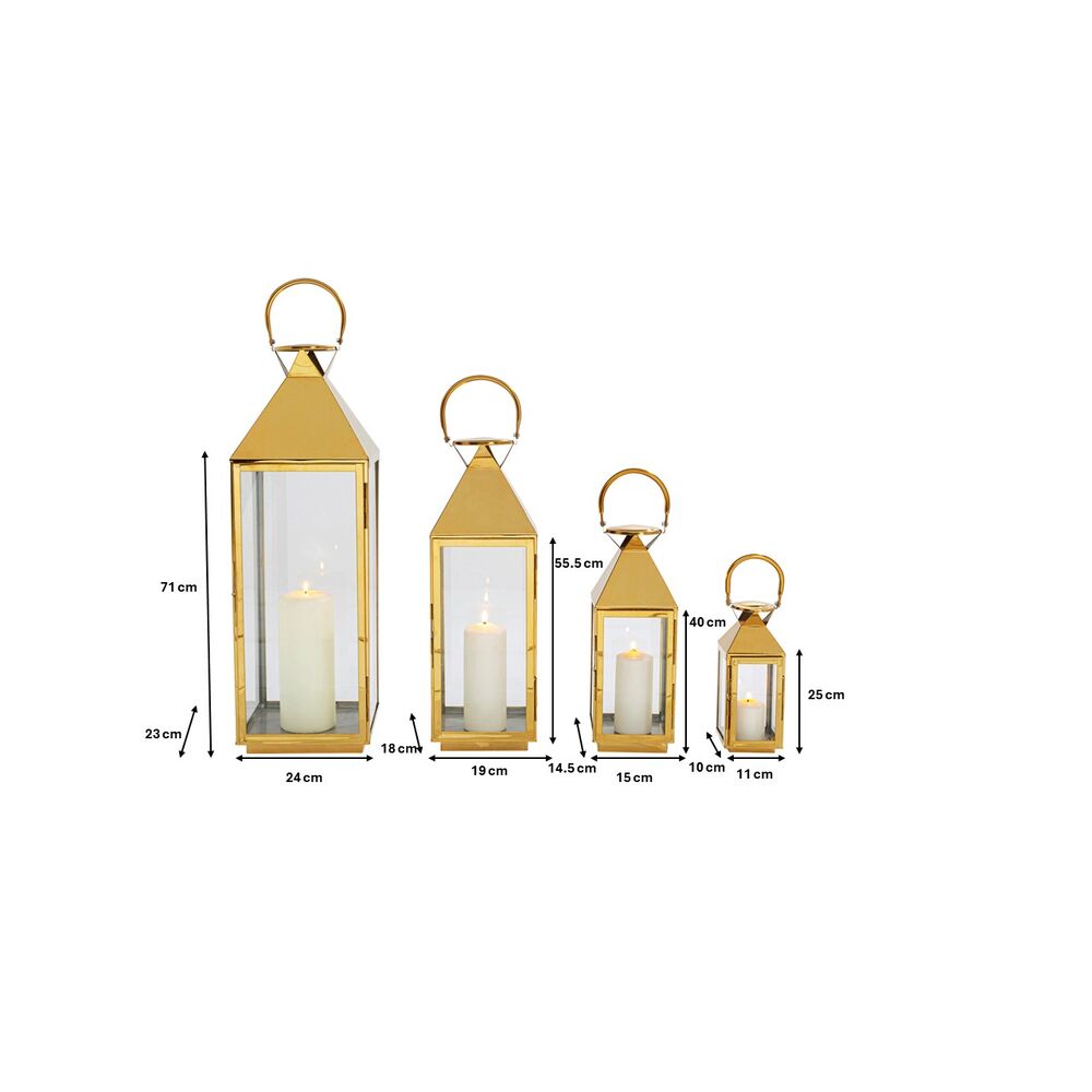 Lantern Giardino Gold (4/Set)