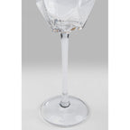 Champagne Glass Diamond Gold Rim (2/Set)