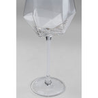 Wine Glass Diamond Gold Rim (2/Set)