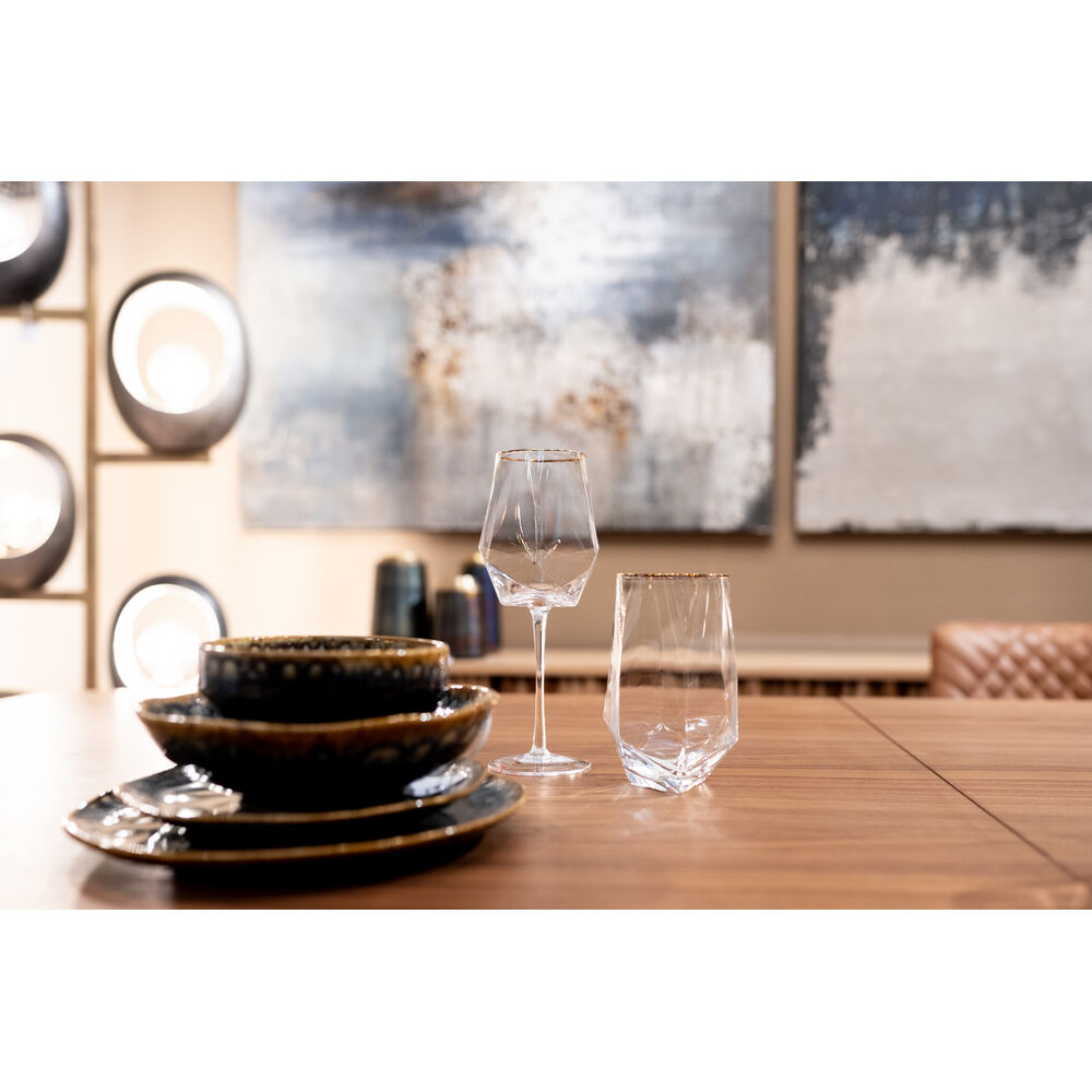 Tumbler Diamond Gold Rim (2/Set)