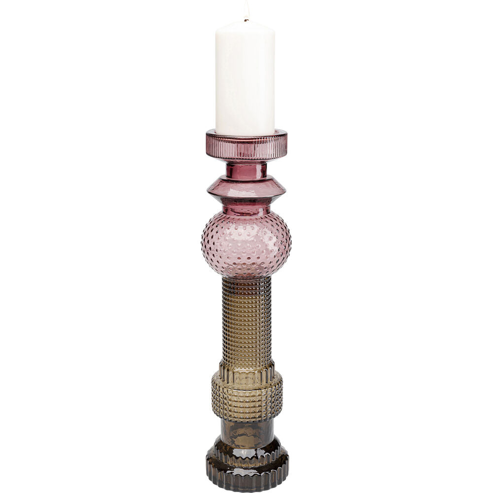 Candle Holder Marvelous Duo Purple Grey 49
