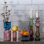 Candle Holder Marvelous Duo Green Brow