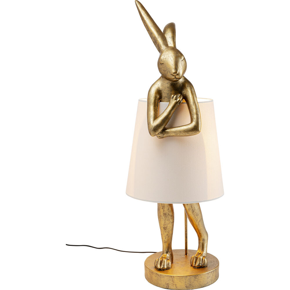 Table Lamp Animal Rabbit Gold/White 88