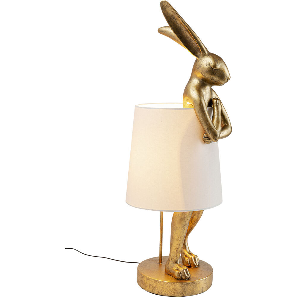 Table Lamp Animal Rabbit Gold/White 88