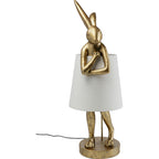 Table Lamp Animal Rabbit Gold/White 88