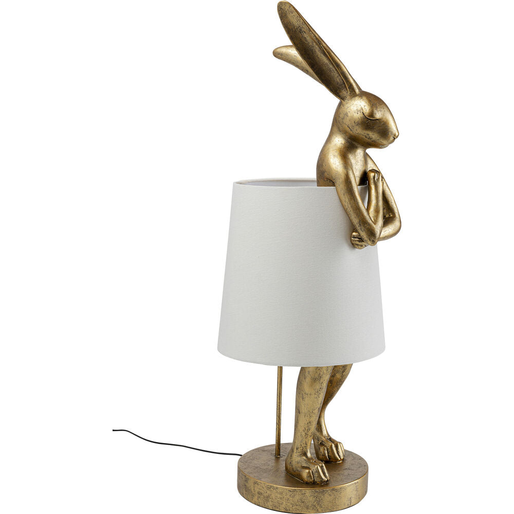 Table Lamp Animal Rabbit Gold/White 88