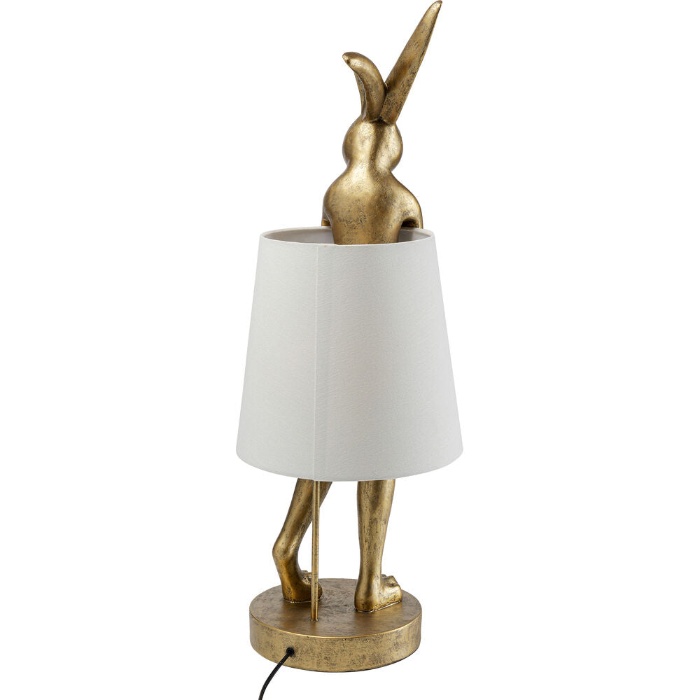 Table Lamp Animal Rabbit Gold/White 88