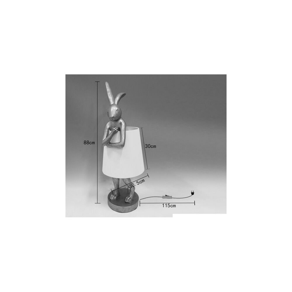 Table Lamp Animal Rabbit Gold/White 88