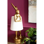 Table Lamp Animal Rabbit Gold/White 88