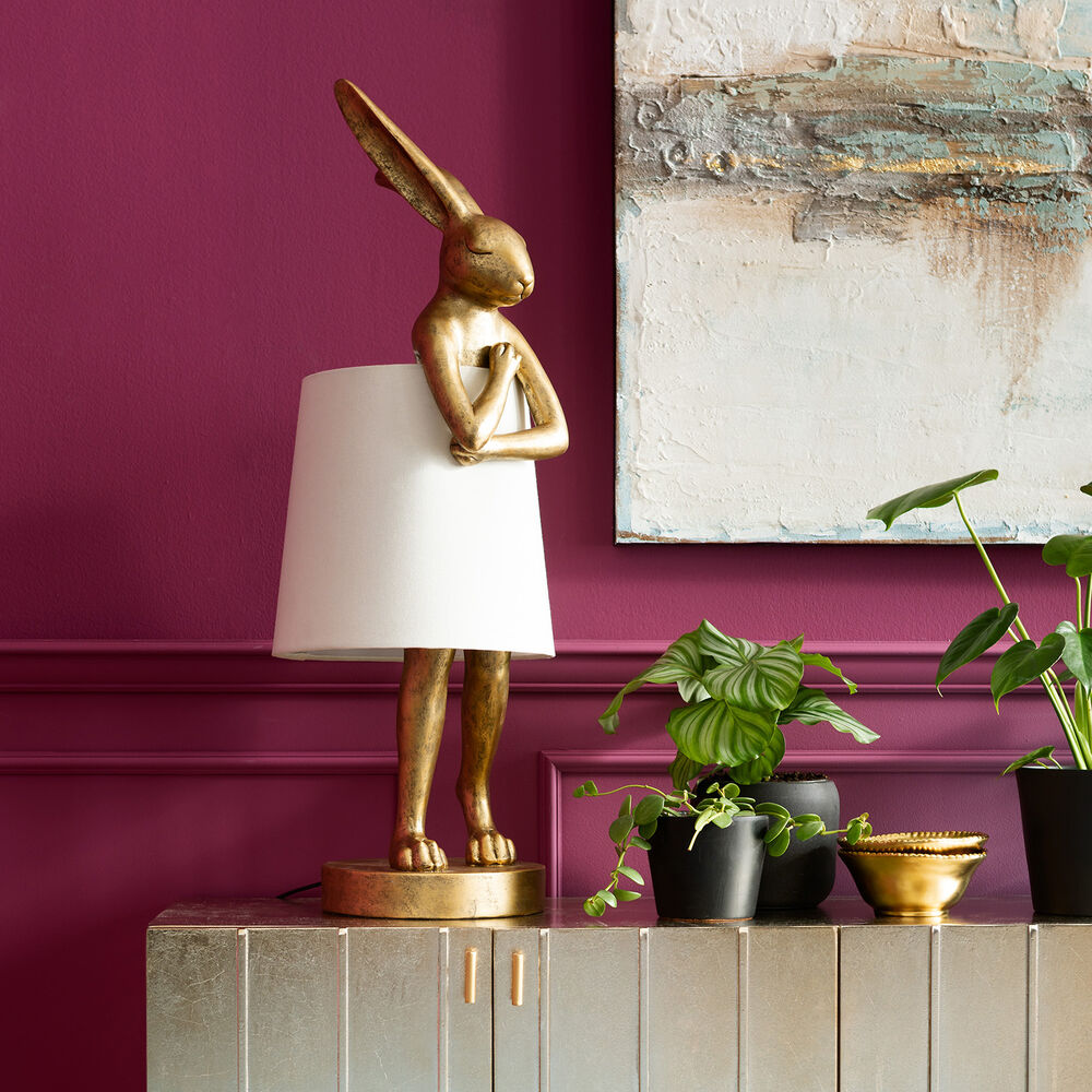Table Lamp Animal Rabbit Gold/White 88